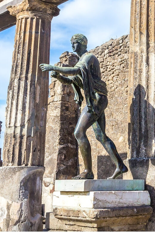 From Naples Port: Vesuvius and Pompeii Tour with Tickets - Vesuvius visit: getting to 1,000 meters and walking down to the crater
