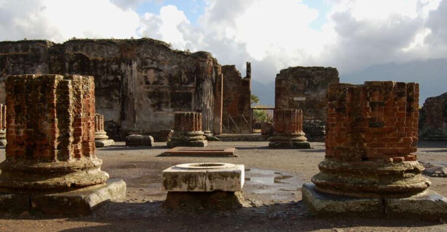 From Sorrento: Herculaneum and Pompeii Group Excursion - From Sorrento Pickup to the Right Pace on the Bus