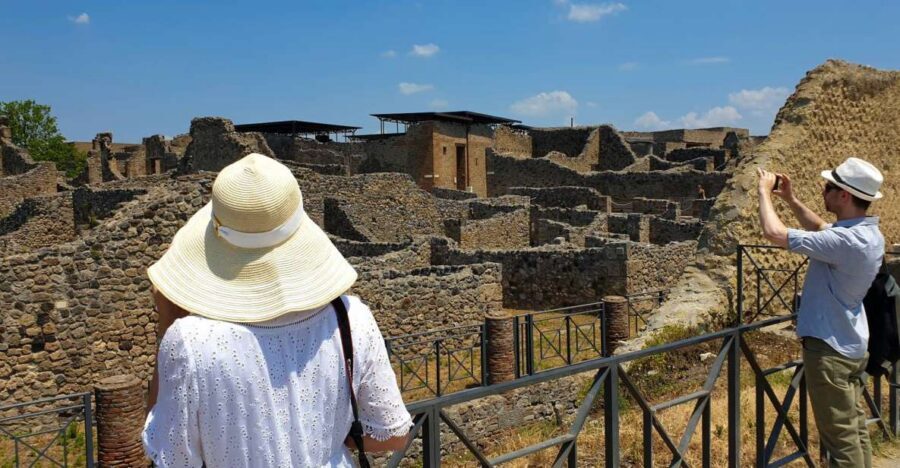 From Sorrento: Herculaneum & Pompeii Day Trip with Lunch - Herculaneum With a Guide: 1709 Discovery and “Preserved in Time” Details