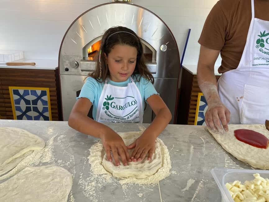 From Sorrento: Pizza-Making Class w/ View of Mount Vesuvius - Dough-making and Neapolitan technique with Luca