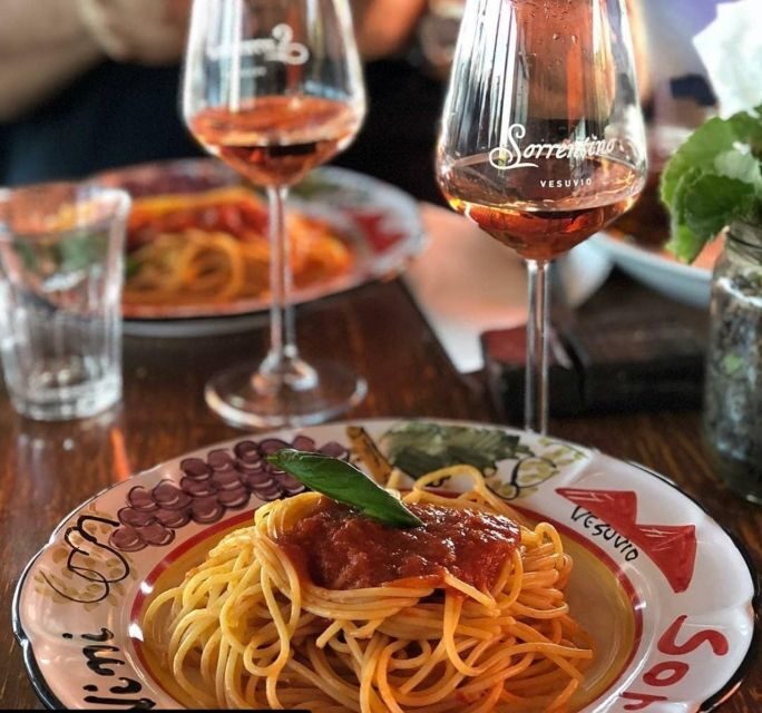 Sorrento: Pompeii & Herculaneum Day Trip Entry and Lunch - Cantine Sorrentino lunch and wine tasting near Mount Vesuvius